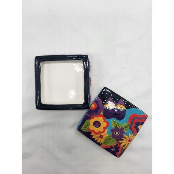 Laurel Burch Cats Trinket Box - Picture 3 of 6